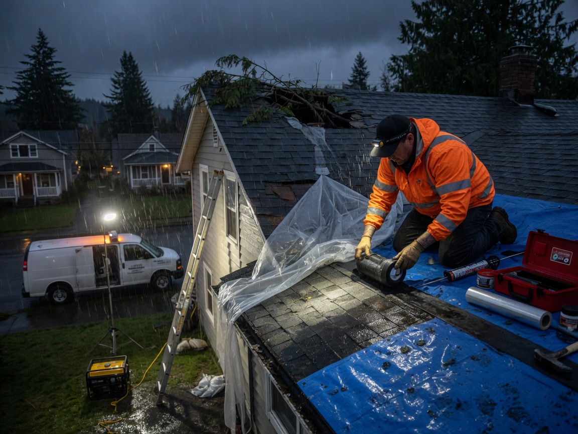 Emergency Roof Leak Repair (24/7) in Bellingham